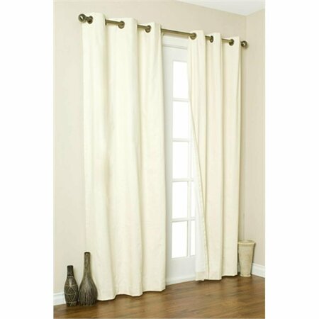 COMMONWEALTH HOME FASHIONS Thermalogic Insulated Solid Color Grommet Top Curtain Panel Pairs 72 in., Natural 70370-188-103-72